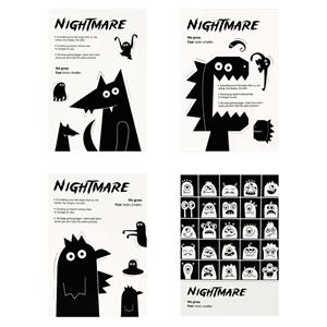 دفتریادداشت رقعی19*13.5 ته چسب همین سریNight