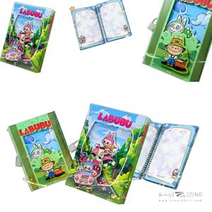 دفترخاطرات فانتزی برجسته طلاکوب قفل دار کینگ کد2042