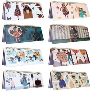 پلنررنگی هفتگی رومیزی جلدسخت 10*29 مسترنوت کد4006 کارتن52عددی 