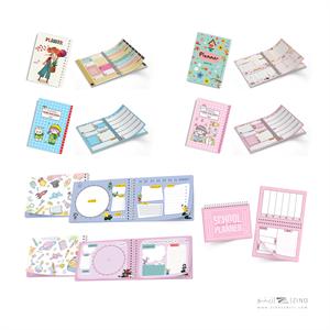 پلنر80برگA5سیمی 14*20 آبرنگ سری تحصیلی کدA020