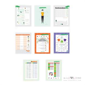 پلنر120برگ15*20جلدسخت فنردوبل ازبغل میکرو سری ورزشی کدJ19