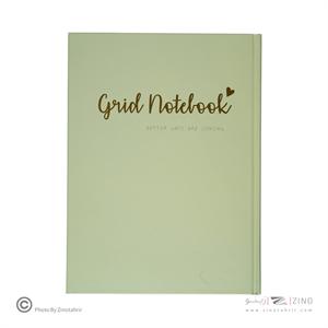 دفتر100برگ شطرنجی A4 ته دوخت جلد سخت طلاکوب/نقره برگ سری کیوت پالت کد70601