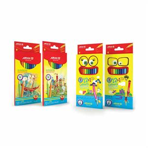 مدادرنگی12+1 رنگ جعبه مقوایی آریا کد3016ـ   3097*240عدد*