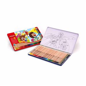 مدادرنگی3+36رنگ جعبه فلزی آریا کد3023ـ3096*40عدد*