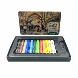 پاستل روغنی12رنگ مقوایی حرفه ای/آرتیست آریا کد2601