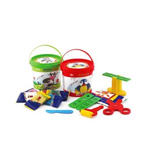 خمیرسطلی پلمپ دار6رنگ آریا کد 1059*48عدد*