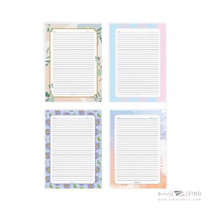 کاغذA4 خطدار50برگ فانتزی طرح دار میکرو کدJ52