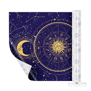 کاغذ کادو دورو ایمان طرح گلکسی ومپ2 کد0348