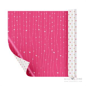 کاغذ کادو دورو ایمان طرح قلب یووی2کد0354