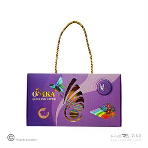 پک کاغذ ملیله وکارت تشکر150برگی اوریکا