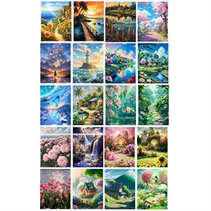 بوم نقاشی الماسی سایز40*30 کدFJ619