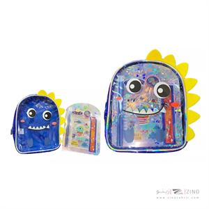 ست لوازم التحریر همراه با کیف وست دایناسور کد2090-1