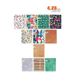 دفترکلاسوری 4حلقه قفل فلزایده