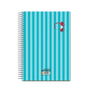 دفتر80برگ کد9403ایمان سیمی کارتونی جلدطلقی