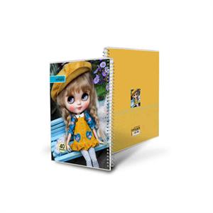 دفتر40برگ عروسکی ایمان کد0107 وزری سیمی