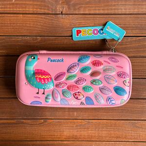 جامدادی هاردباکس تک زیپ طاووس لایت استارکد2-301