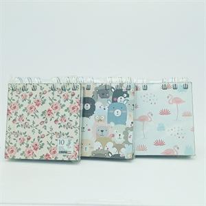 دفتریادداشت100برگ فانتزی 10*10سخت برگ 