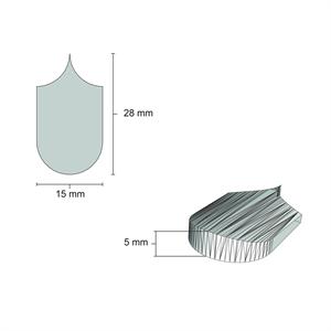 سفال بام پولکی مقیاس 1/24 تعداد300 عددی اشل